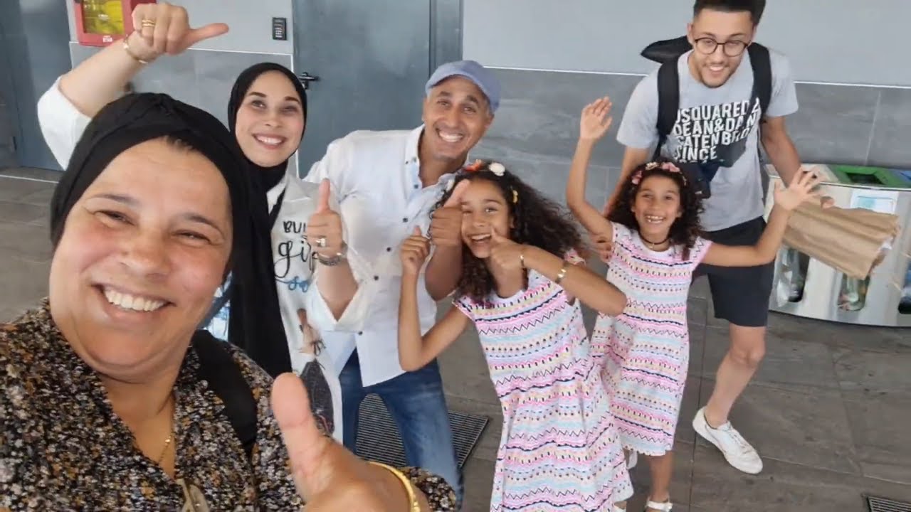 4K 👨‍👩‍👧‍👦✈️🤗 وأخيرا سافرت مع نسيم لإيطالية من بعد خمسة سنوات مامشيتش وتلقيت مع خديجة وعمر