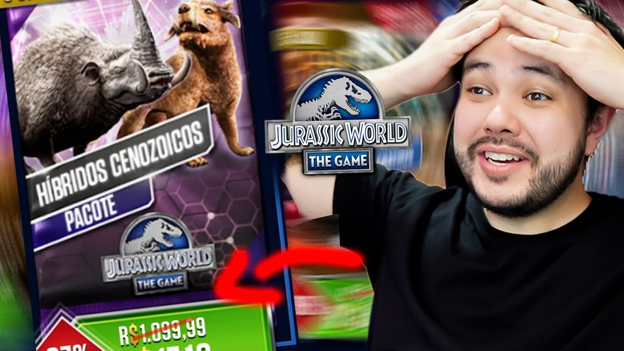 Comprei um PACOTE de R$ 1100 REAIS! Híbrido CENOZÓICOS! JURASSIC WORLD 😱🧬