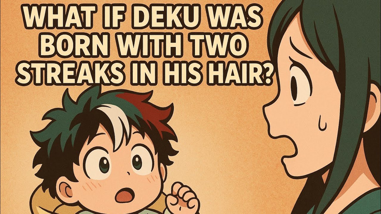 What if Deku was born with two streaks in his hair?
