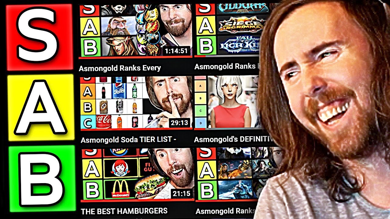 Asmongold Ranks EVERY Asmongold Tier List