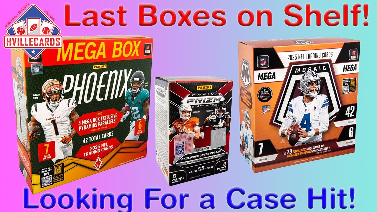 Last Box Case Hit With 2025 Mosaic, Phoenix, and Prizm Draft Picks Football