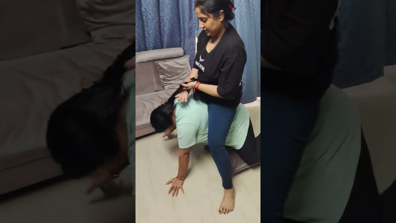 Horse riding hair pulling challenge#challenging video#high request video#Puja Madu lifestyle