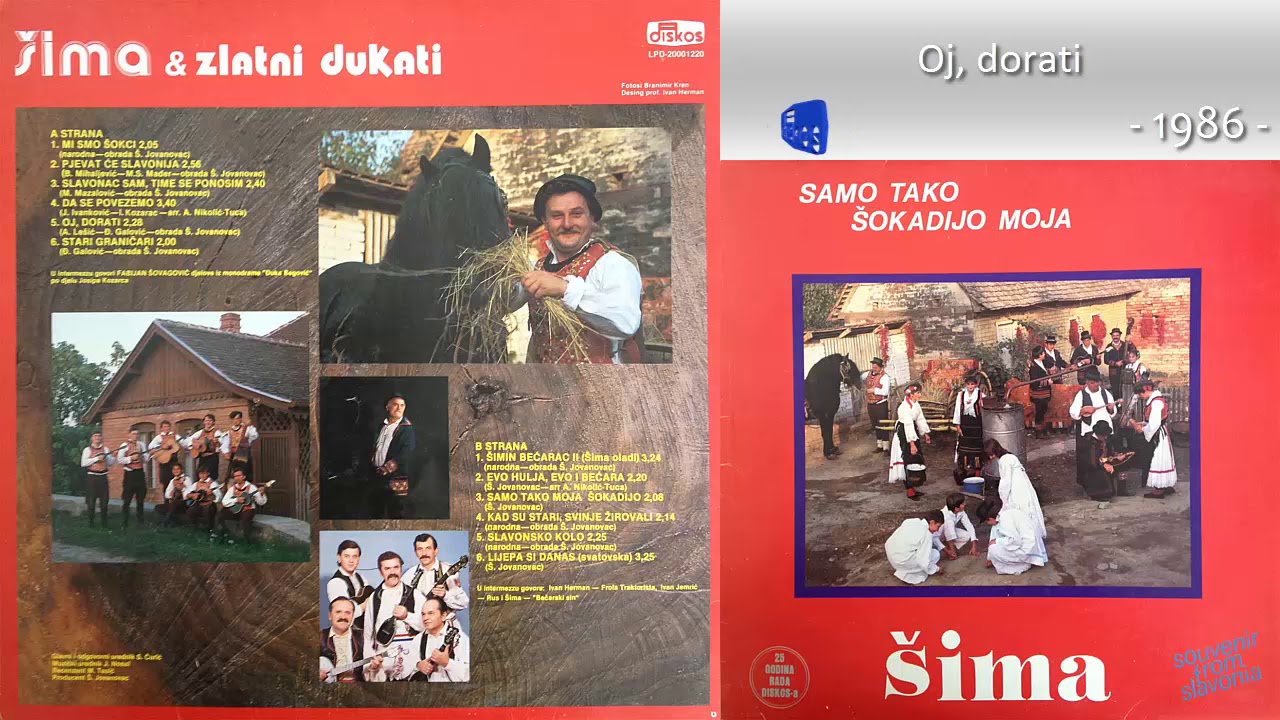 Sima Jovanovac i Zlatni dukati - Oj, dorati - (Audio 1986)