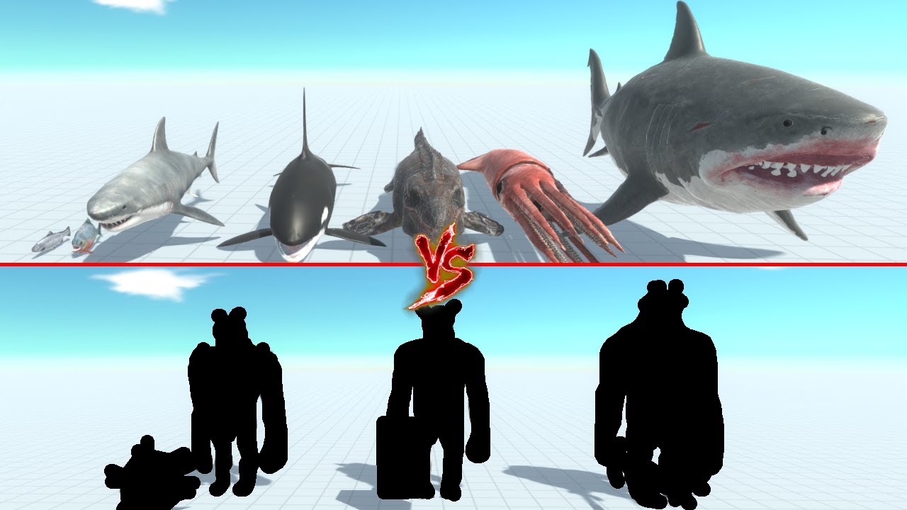 Aquatics Vs Random Team Battle | ARBS - Animal Revolt Battle Simulator
