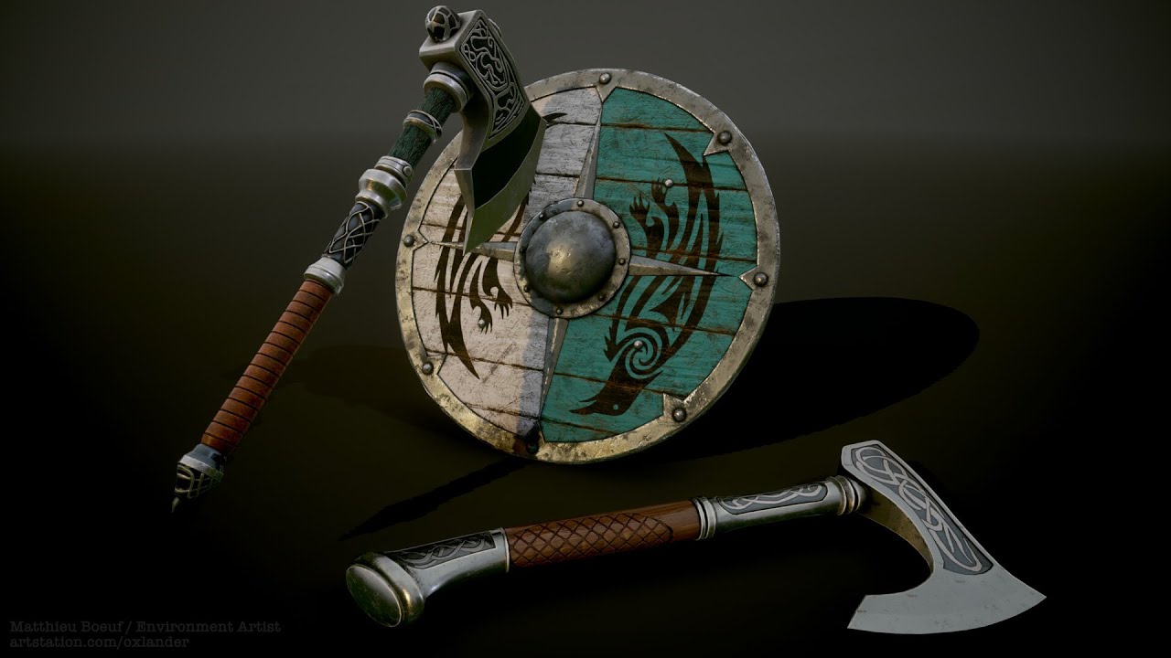 Eivor's Weapons | AC Valhalla 3D Fan Art