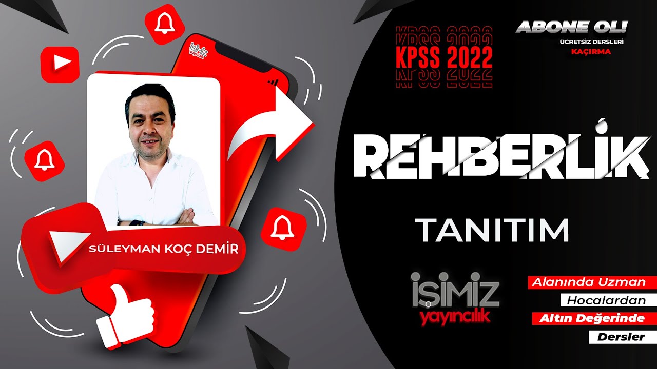 2022 REHBERLİK ve ÖZEL EĞİTİM - TANITIM - SÜLEYMAN KOÇDEMİR