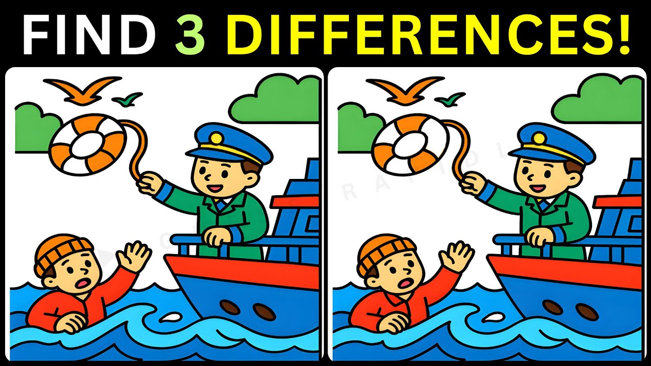 🤯Master the Puzzle: Find All Three🔍【#341 Brain Game Challenge Spot 3 Differences】