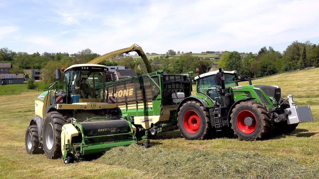 Gras 2024 : Krone BIG X 630 / X.Schoonbroodt / 2X Fendt 933 / Joskin / Grass Harvest /
