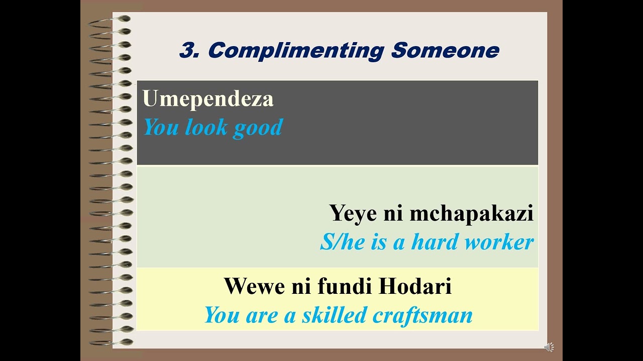 Beginners Level: Swahili To English Learning