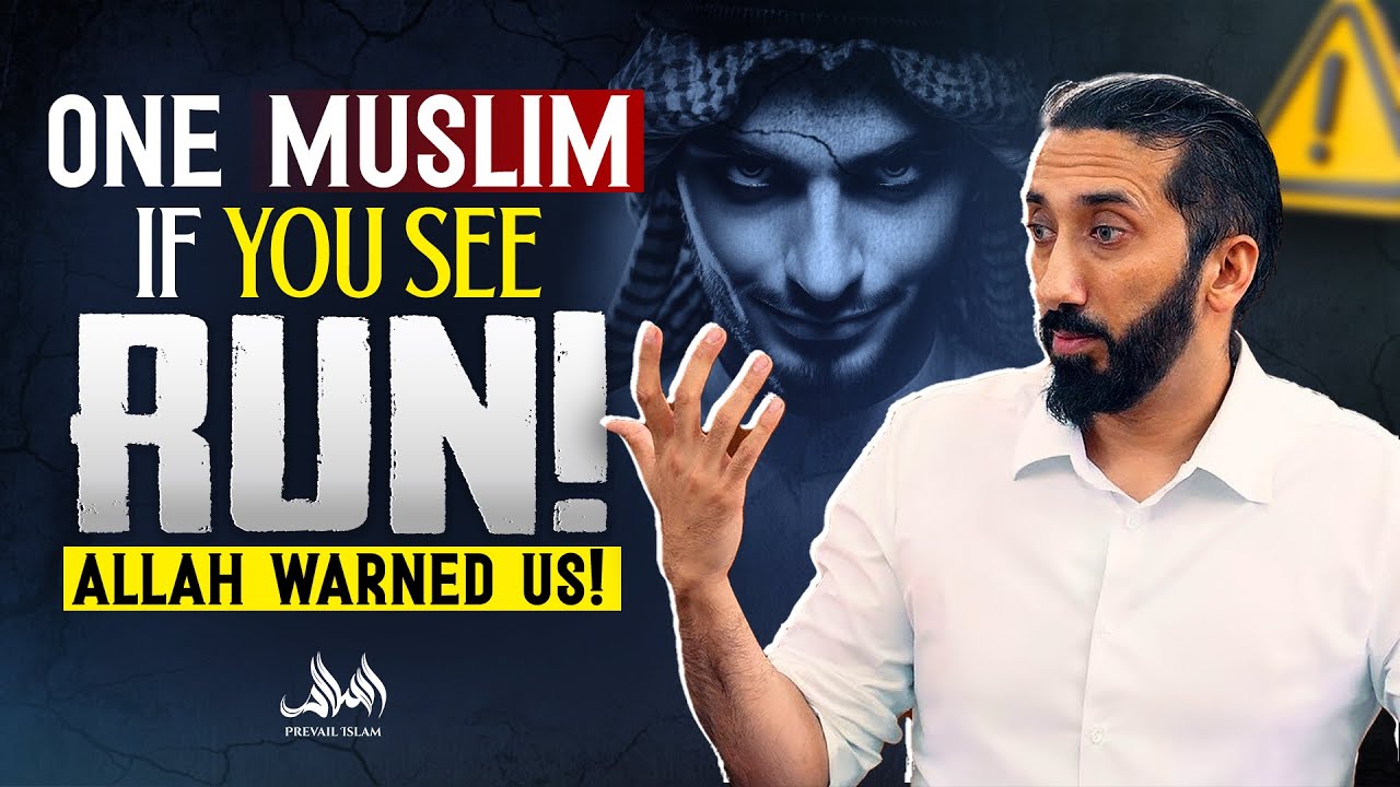ONE MUSLIM IF YOU SEE RUN! ALLAH WARNED US!