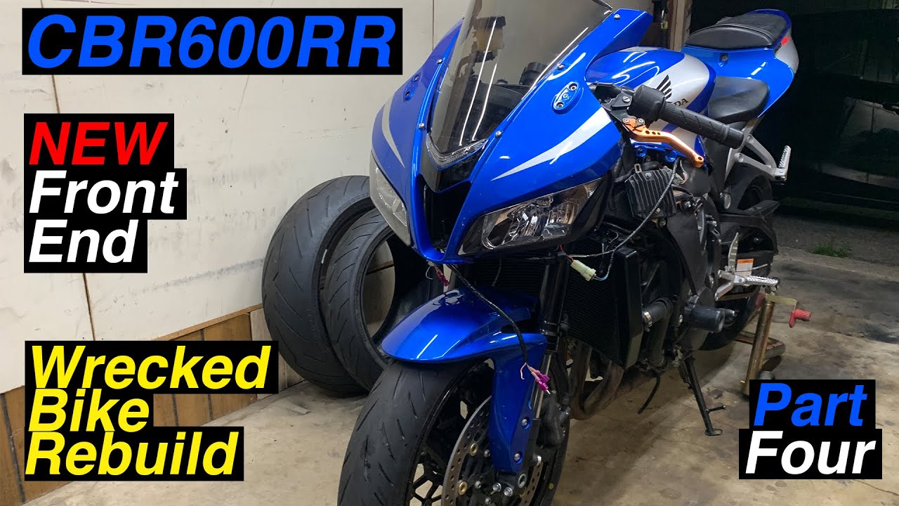 CBR600RR - Installing NEW Front End Forks - Wrecked Bike Rebuild Part.4