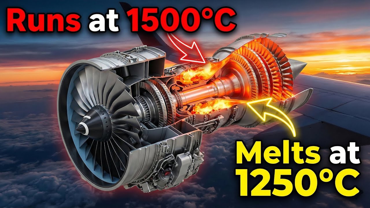 Why Jet Engines Don’t Melt (Even When Hotter Than Lava)