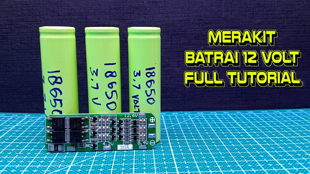 Merakit Batrai 12 V Untuk Speaker Bloutooth . Batrai Lithium 18650 dan BMS 3S !!