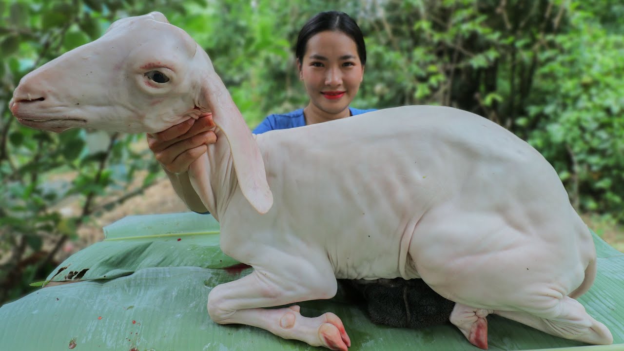 Amazing Cook Flavorful Whole Goat Recipe In my Countryside