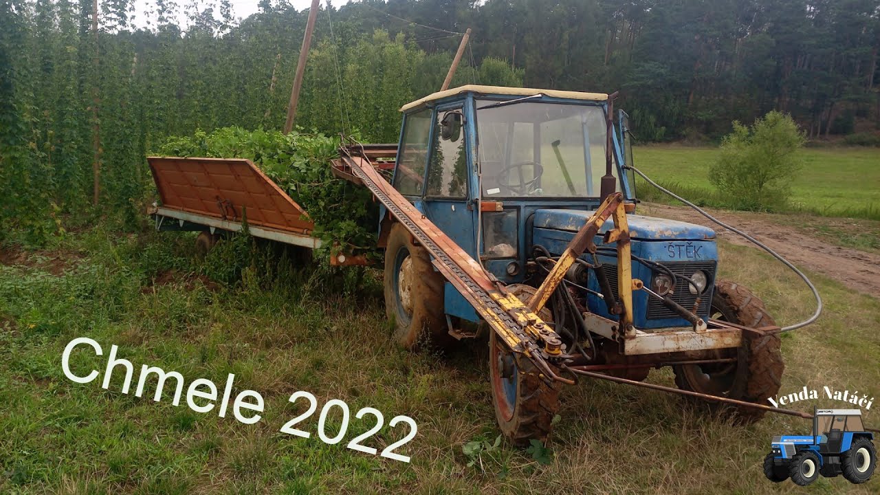 Chnele 2022 / Zetor 5645 & strhávač STS Olešná / Hop harvest / Hopfenernte / goproview