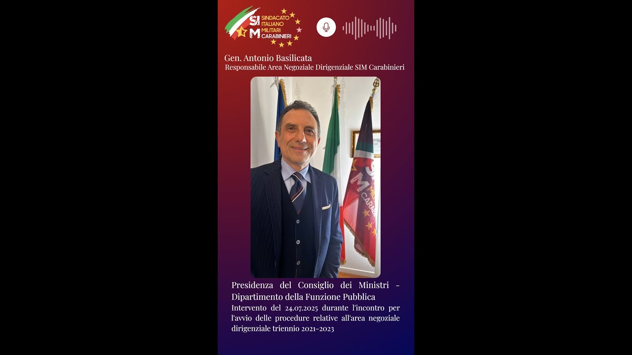 𝐀𝐫𝐞𝐚 𝐧𝐞𝐠𝐨𝐳𝐢𝐚𝐥𝐞 𝐅𝐨𝐫𝐳𝐞 𝐝𝐢 𝐏𝐨𝐥𝐢𝐳𝐢𝐚 𝐞 𝐅𝐨𝐫𝐳𝐞 𝐀𝐫𝐦𝐚𝐭𝐞: 𝐢𝐥 𝐒𝐈𝐌 𝐂𝐚𝐫𝐚𝐛𝐢𝐧𝐢𝐞𝐫𝐢 𝐚𝐥 𝐭𝐚𝐯𝐨𝐥𝐨 𝐝𝐢 𝐜𝐨𝐧𝐟𝐫𝐨𝐧𝐭𝐨