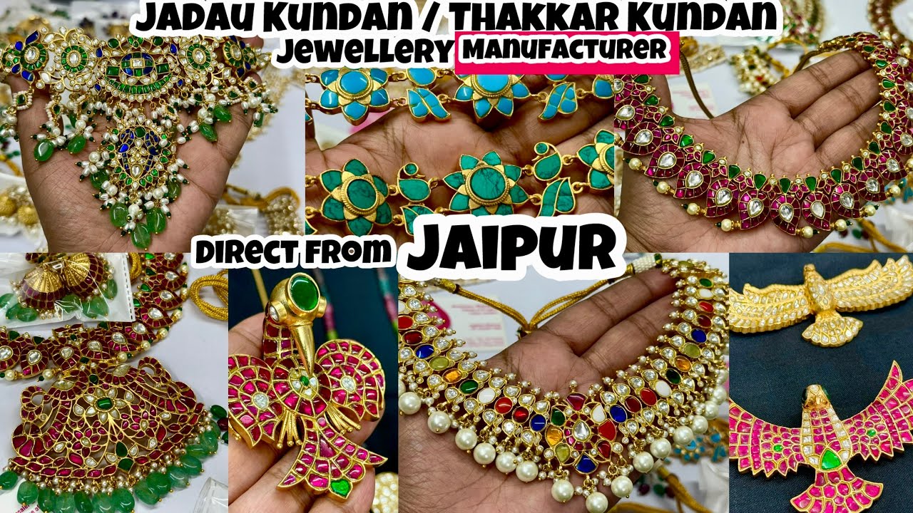 luxurious Jadau Kundan/ Thakkar Kundan Jewellery Manufacturer in Jaipur | kudan Bridal Jewellery