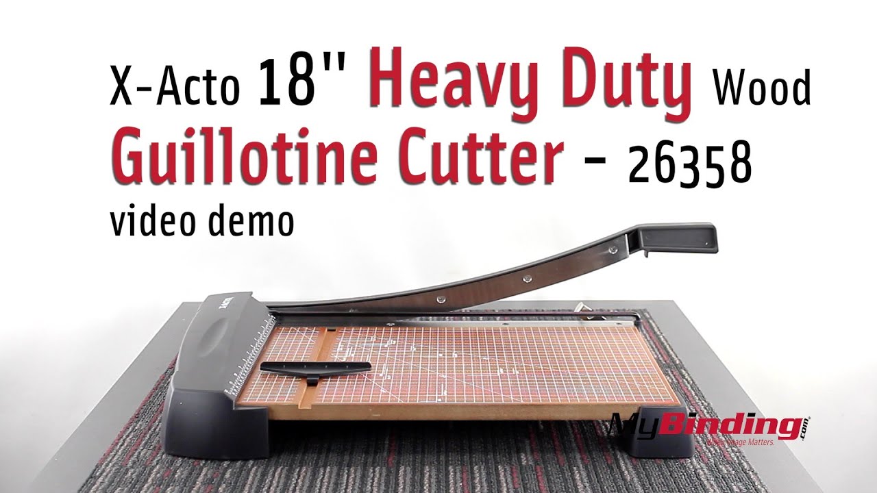 X-Acto 18 inch Heavy Duty Wood Guillotine Paper Cutter - 26358