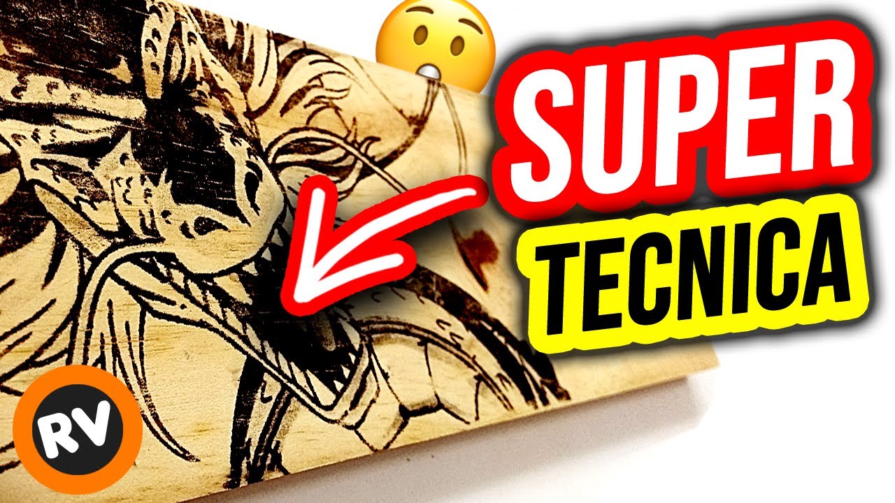 ⛔ 👉🏻  Como TRANSFERIR una IMAGEN a MADERA de forma casera - SUPER FACIL ✔️