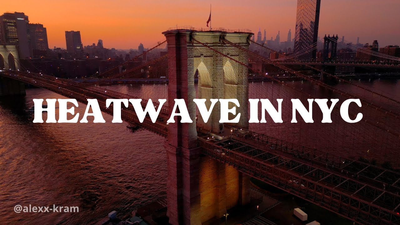 4K Drone Views of Heatwave in New York City Summer 2025