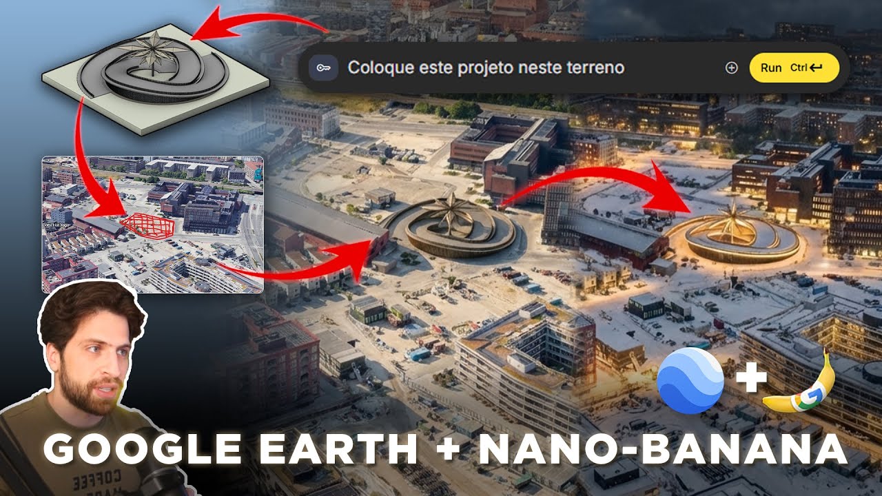 Google Earth + Nano Banana: O Jeito Inteligente de Gerar Mapas e Foto Inserções