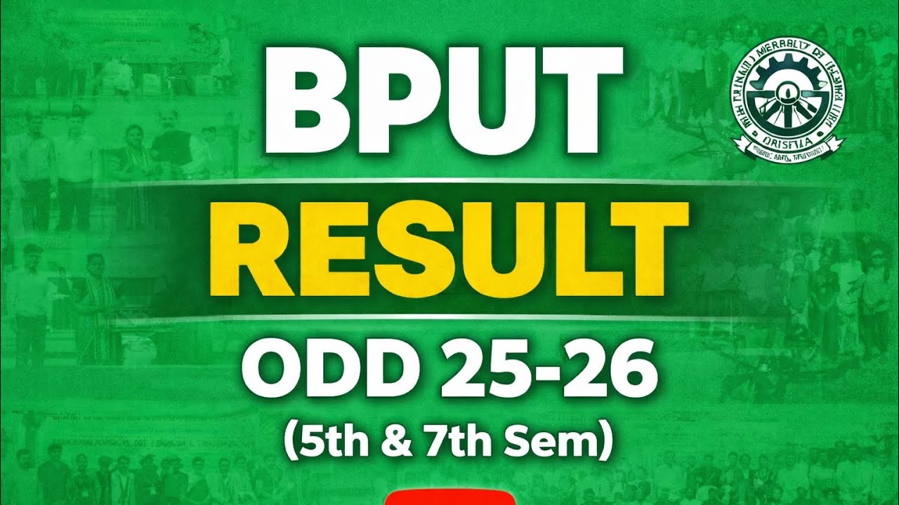 BPUT-Result | Odd 25-26 Result | 5th Sem & 7th Sem Result check | BPUT | B.Tech Result | Odisha