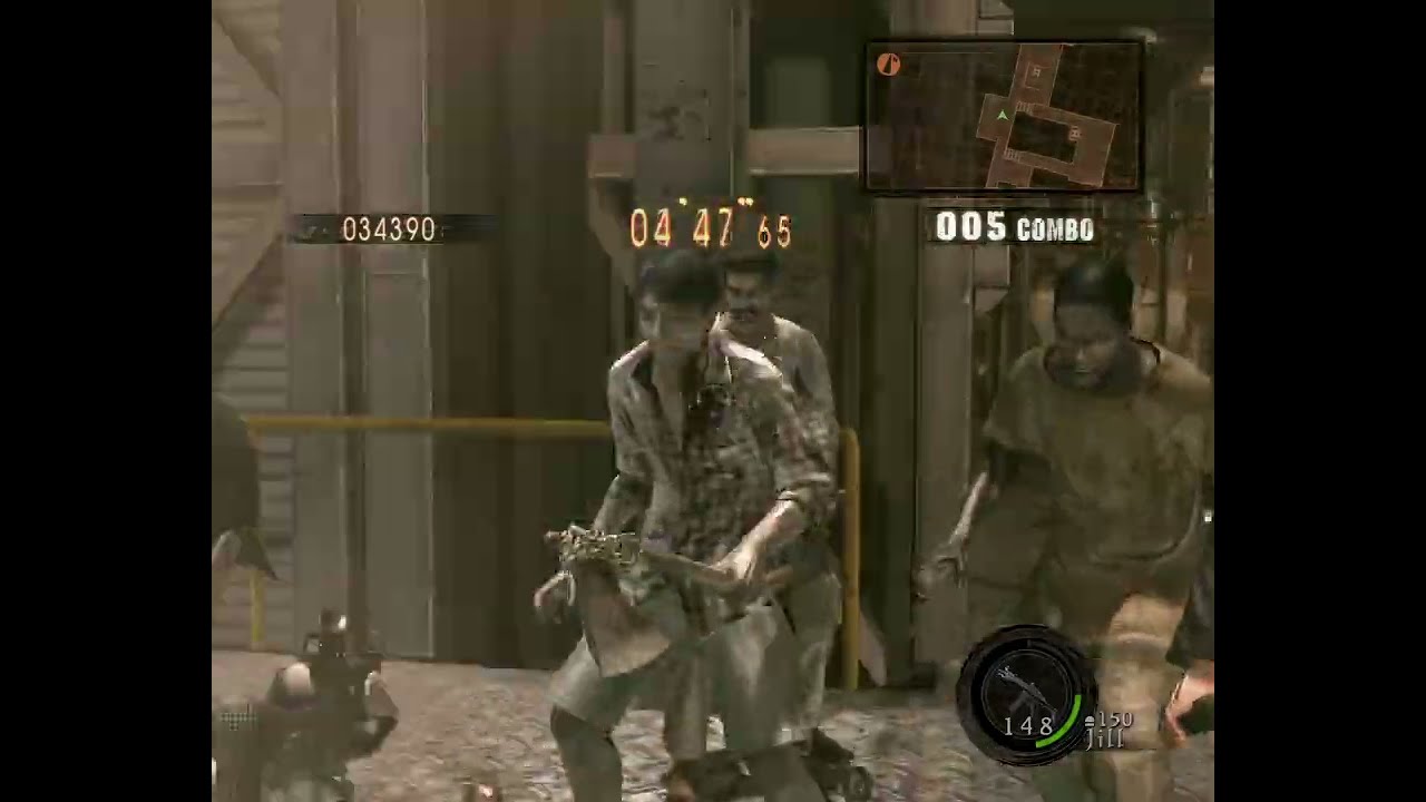 RE5 - The Mercenaries - Jill (BSAA) - SS Rank - Missile Area
