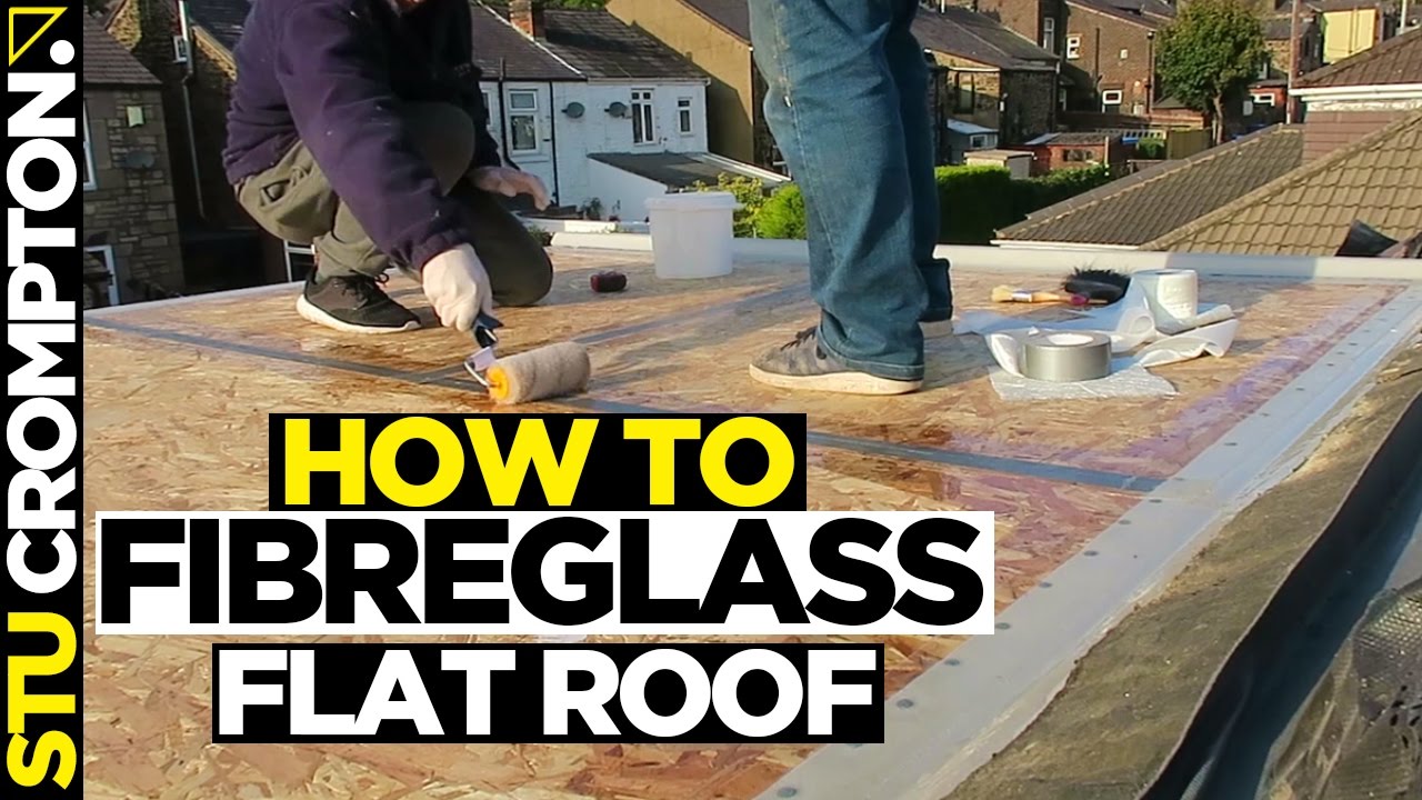 how to install GRP fibreglass flat roof tutorial part 2