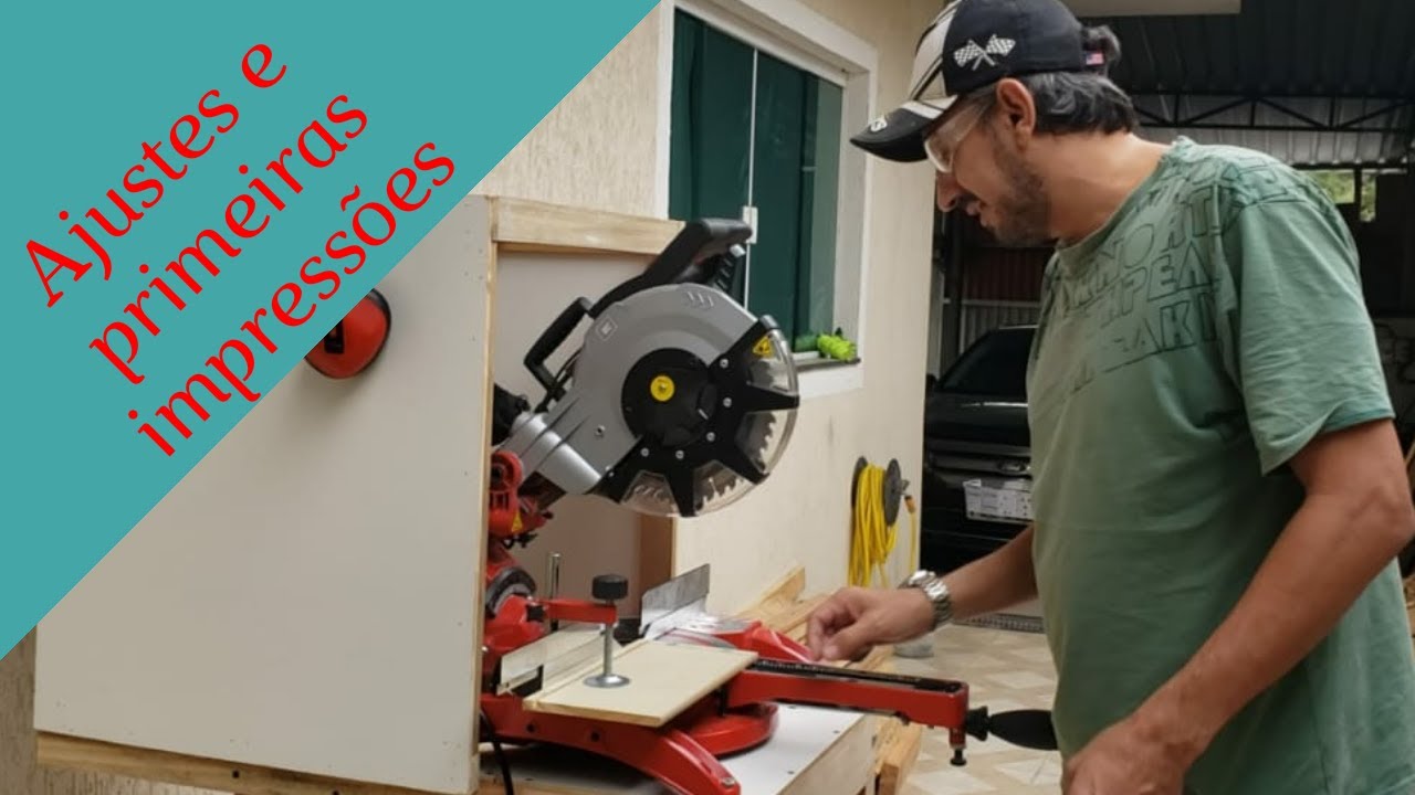SERRA ESQUADRIA EINHELL TC-SM 2534 DUAL AJUSTES E PRIMEIRAS IMPRESSÕES