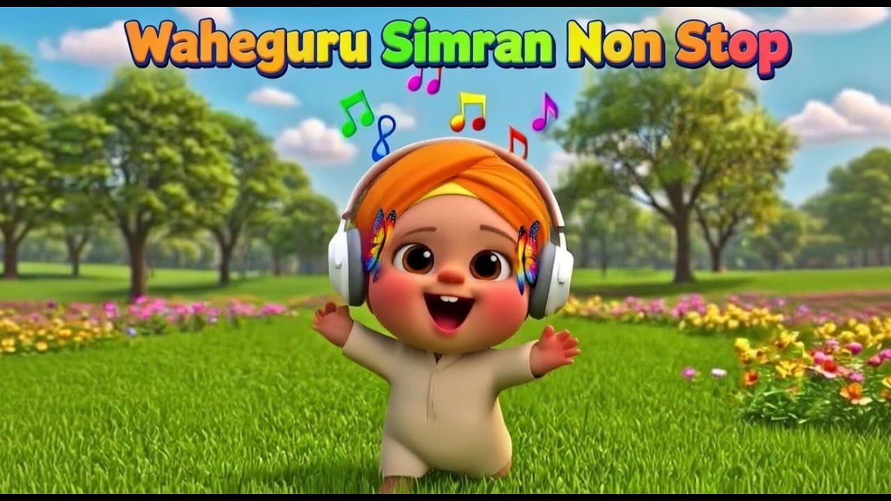 Waheguru Simran Non-Stop 1 Hour | Relaxing Jaap | Soft and Soothing Sleeping Music for Babies