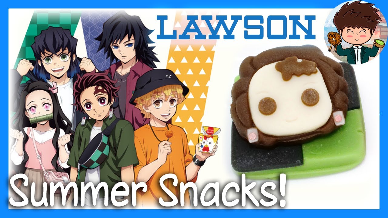 Demon Slayer Snacks 🍘🏪 Lawson Summer Campaign! [Kiwi In Japan 122]