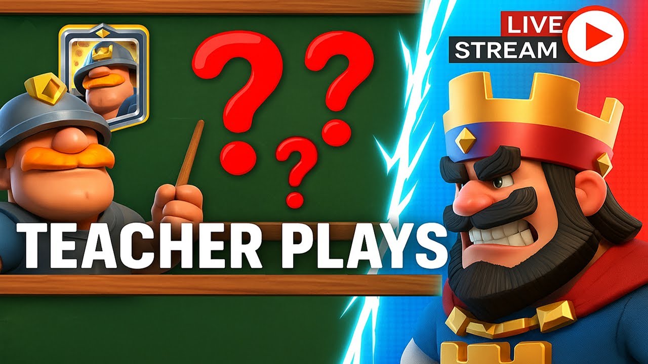 Clash Royale School Is Now OPEN! Teacher Plays LIVE