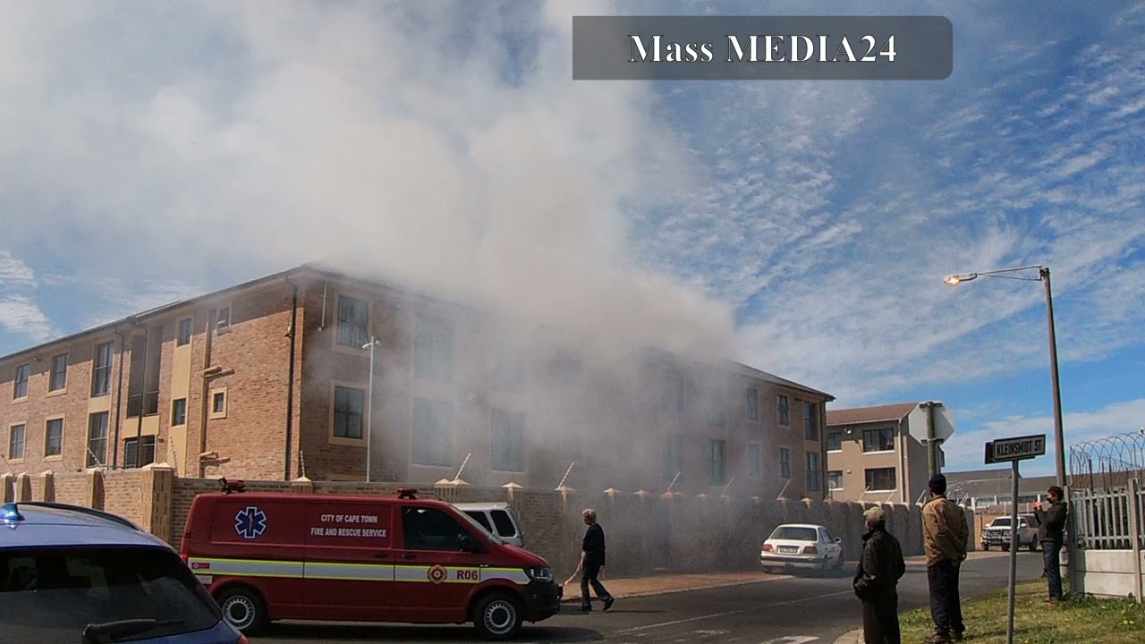 BURNING FLAT IN GRASSY PARK  - Cape Town.
