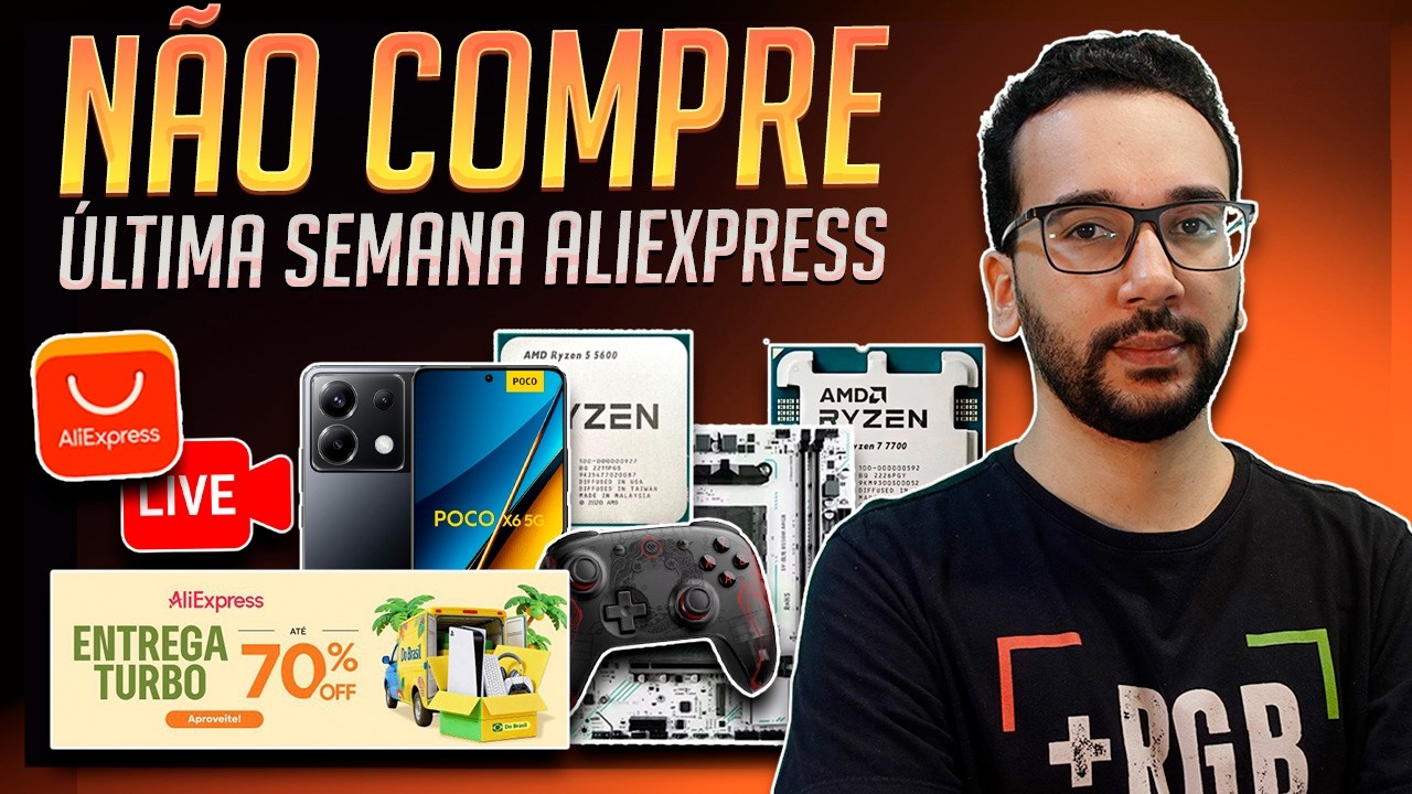 AO VIVO! VAI PARAR TUDO no AliExpress! Última semana para COMPRAR via! Cupons e UNBOXING!