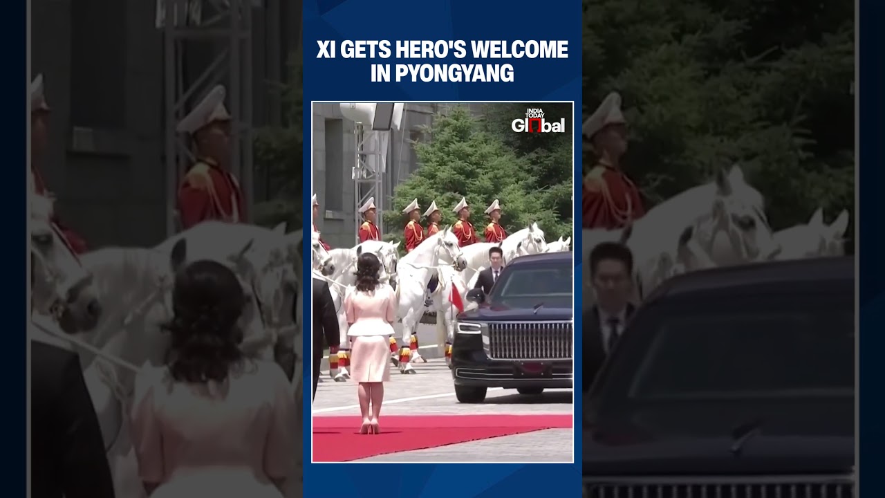 Xi Jinping Receives Grand Welcome in North Korea as China-DPRK Ties Take Center Stage |#shorts