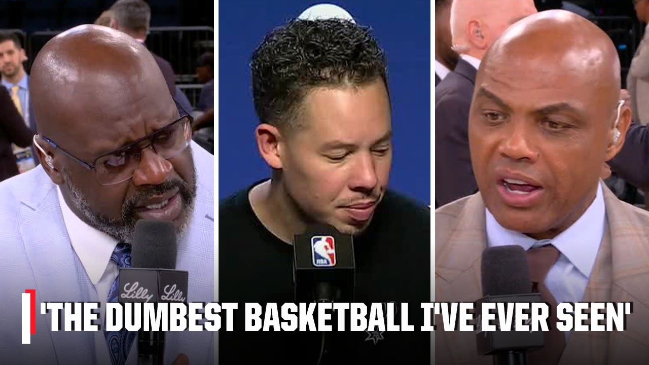 Charles Barkley BLASTS Spurs for chucking threes despite 29-point lead | Inside The NBA