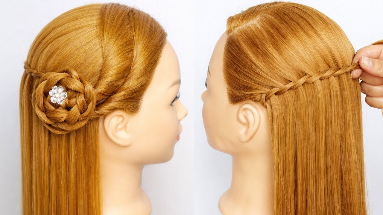 Fancy Open Hairstyle for Girls 💖 | Modern Wedding Hairstyle | Trending Viral Hair Look 2026