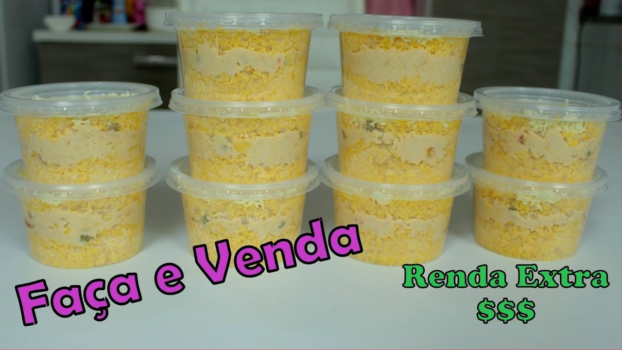 CUSCUZ com recheio de Frango Cremoso no pote - Faça e Venda - Ganhe uma Renda Extra