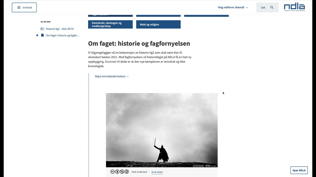 Fagfornyelsen p&aring; NDLA: Se nye og reviderte fag som er under utvikling p&aring; ndla.no