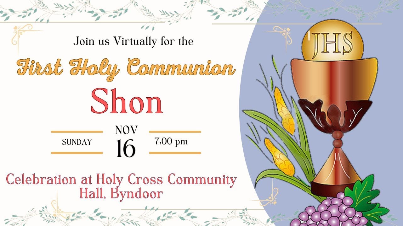 First Holy Communion Shon | 16.11.2025 | Holy Cross Community Hall, Byndoor