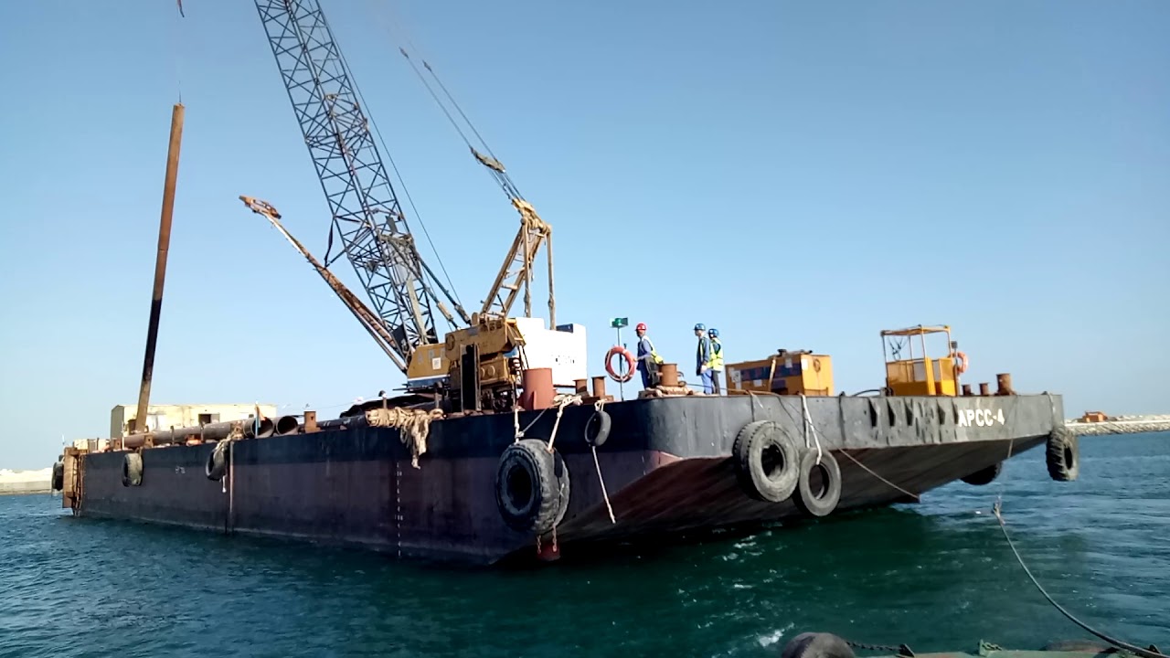 Towing Barge with Small Tug Boat  #tugboat #towing #tug #barge #boat #vessel #offshore