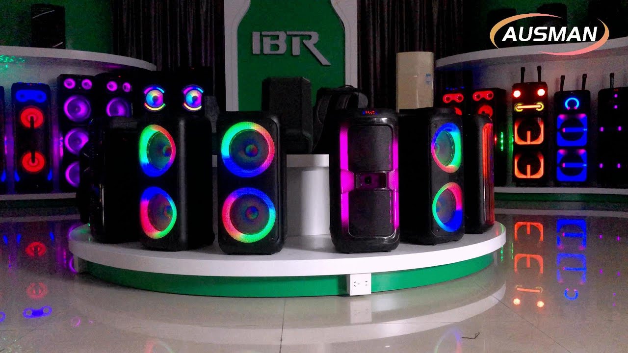 Portable speaker supplier China: Amazing light show of portable Bluetooth speakers