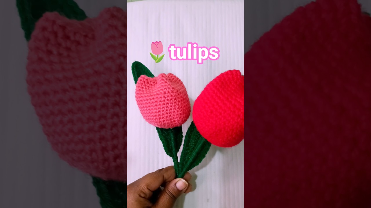ഇനി crochet tulips flower ഉണ്ടാക്കാം 🌷