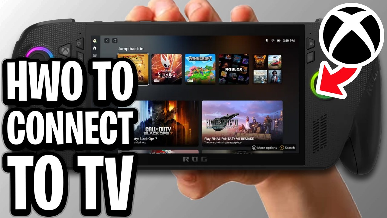 How To Connect Your ROG Xbox Ally X to a TV - Full Guide