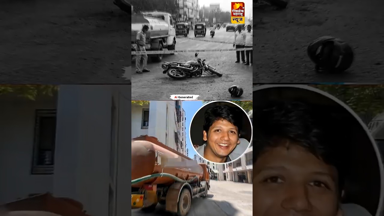 Hadapsar Accident: भरधाव टँकरचा कहर! चालकाच अमानुष कृत्य, एकाचा जागीच मृत्यू #hadapsar #accident
