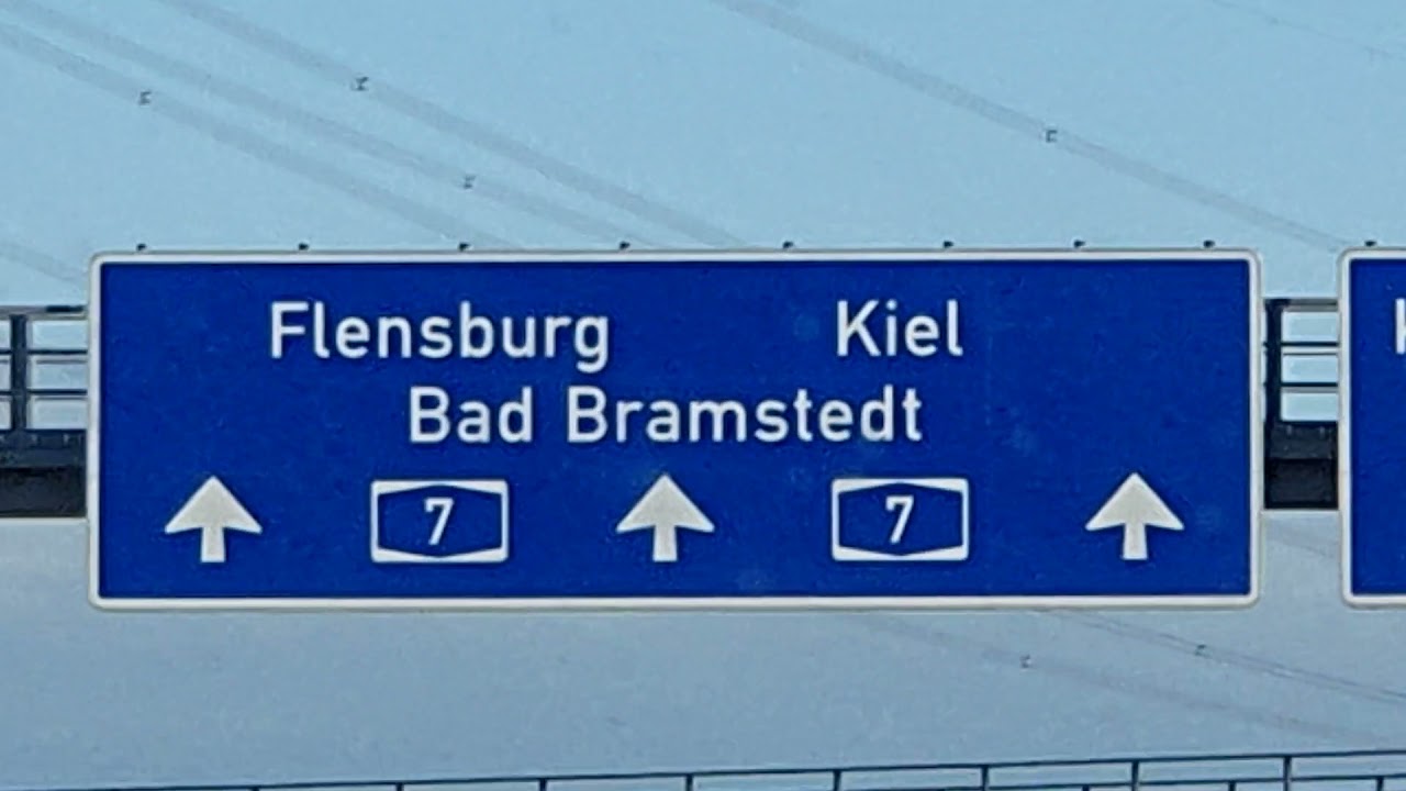 Autobahn A7 🛣 Highway  Hamburg Richtung Kiel Flensburg🍂 Im September 2021