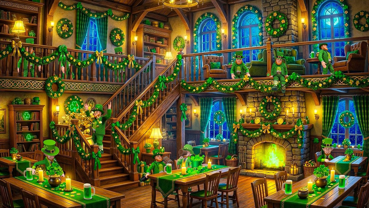 St. Patrick’s Day Café ☘️ Celtic Music & Cozy Irish Ambience 🎩 Happy St. Patrick's Day 2026