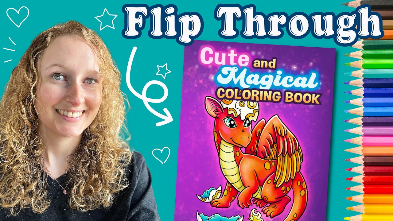 Cute and Magical - Coloring Book Flip Through - Alexandra Franzese