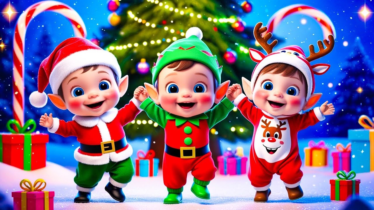 Jingle Bells Song |  Jingle All The Way | Top 5 Toddlers Dance Party On Christmas Song