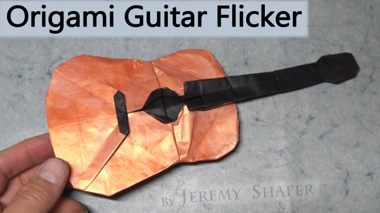🎸 Origami Guitar Flicker 🎸